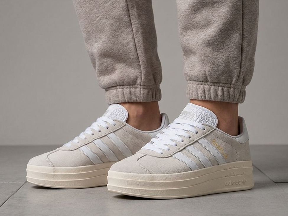 Красивые кроссовки Adidas Gazelle для девушек
