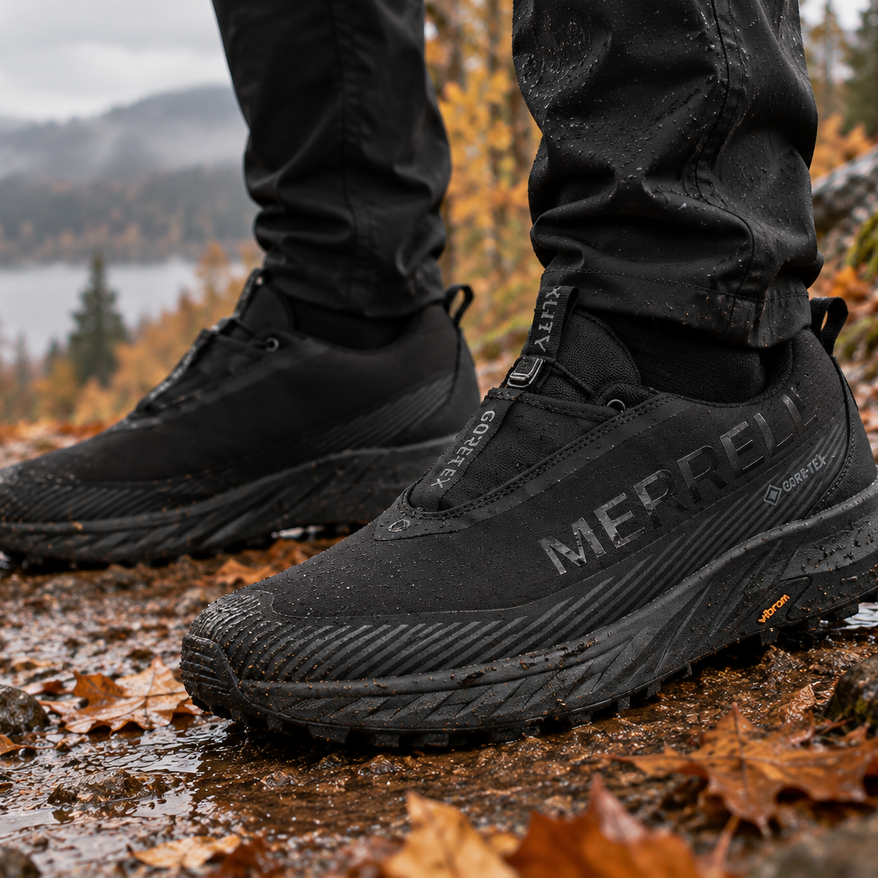 Merrell Agility Peak 5 — крупный план на ноге
